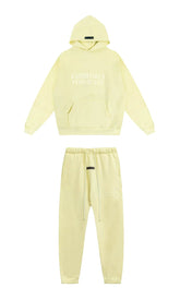 Fear of God Essentials Double Line Hoodie & Sweatpants Set Canary