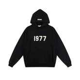 Fog autumn/winter hoodie, sweatpants, long pants with fleece hoodie, versatile letter essentials, loose and trendy ins top (37)