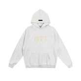 Fog autumn/winter hoodie, sweatpants, long pants with fleece hoodie, versatile letter essentials, loose and trendy ins top (36)