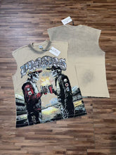 Vale Forever Beige Biker Graphic Muscle Tee