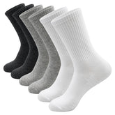 襪子男夏季男士商務襪高克重緊賽棉襪吸汗透氣純黑色中筒襪