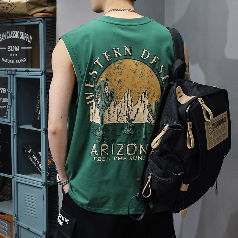 #SJ-3076# American casual vest