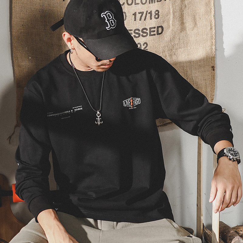 #SJ-WY15798# American men’s long-sleeved T-shirt