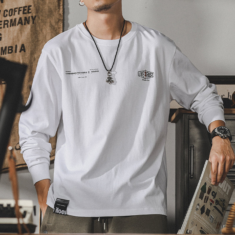 #SJ-WY15798# American men’s long-sleeved T-shirt