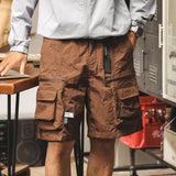 #CZ-21006-ST# American retro workwear shorts