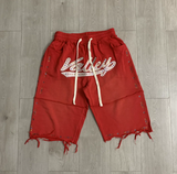 Vale Forever Valley Rhinestone Distressed Jorts