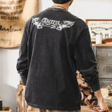 #BJ-YTX603# American retro long-sleeved T-shirt