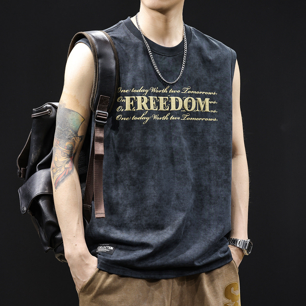 #SJ-MK3178# American casual vest