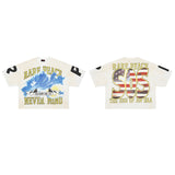Rare Peace Never Mind The Dark Age 2.0 SOS The End of an Era Crop Tee - Cream