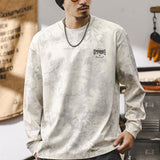 #LK-XZQ9617# American retro long-sleeved T-shirt