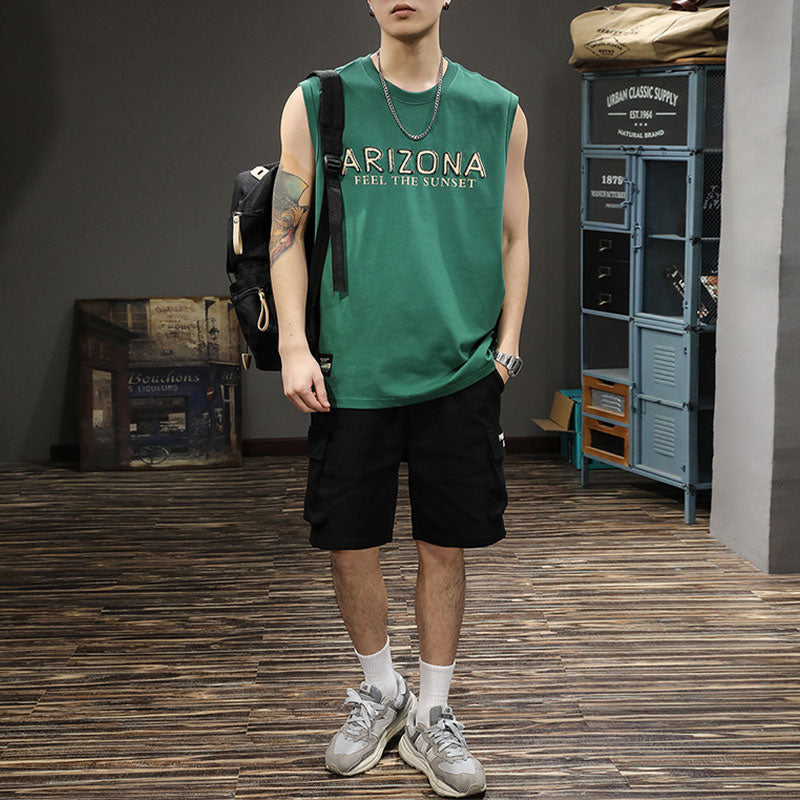 #SJ-3076# American casual vest