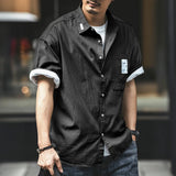 #Q1-6030-ST# Japanese workwear short-sleeved shirt