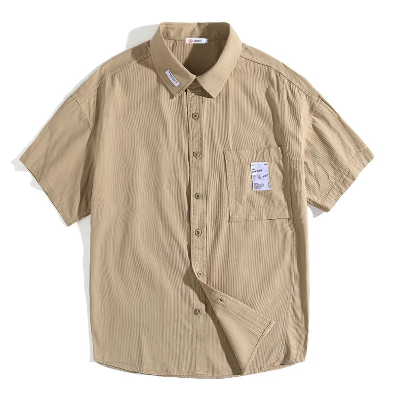 #Q1-6030-ST# Japanese workwear short-sleeved shirt