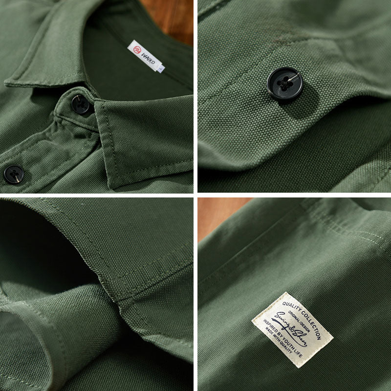 #TC-Z732# Japanese retro casual long-sleeved shirt