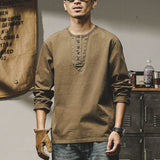 #XW-2315# American retro long-sleeved T-shirt base layer