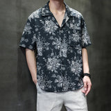 #B378-1926# Japanese-style printed short-sleeved T-shirt