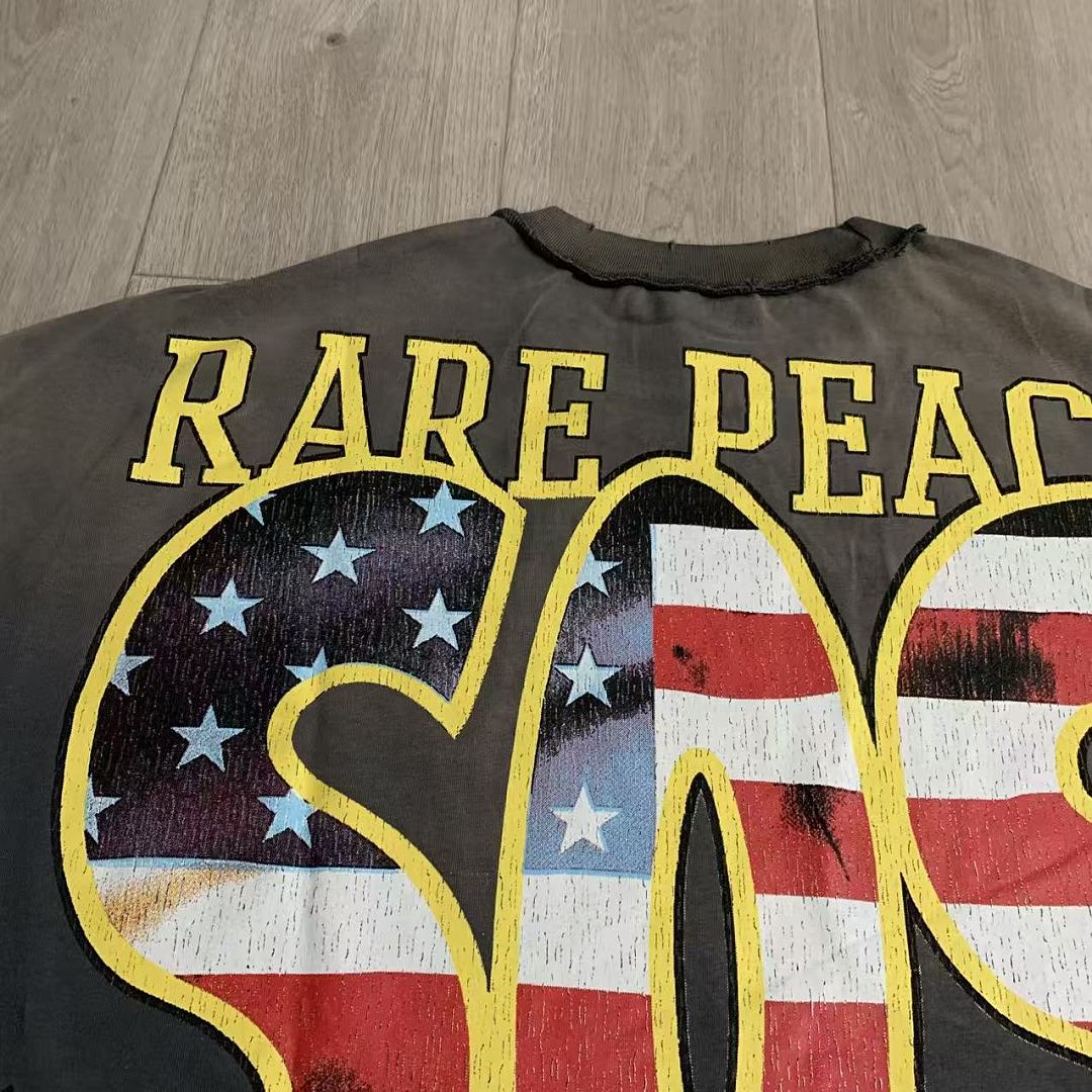 Rare Peace Never Mind The Dark Age 2.0 SOS The End of an Era Crop Tee - Cream
