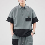 #LX-Z840# Japanese trendy short-sleeved shirt