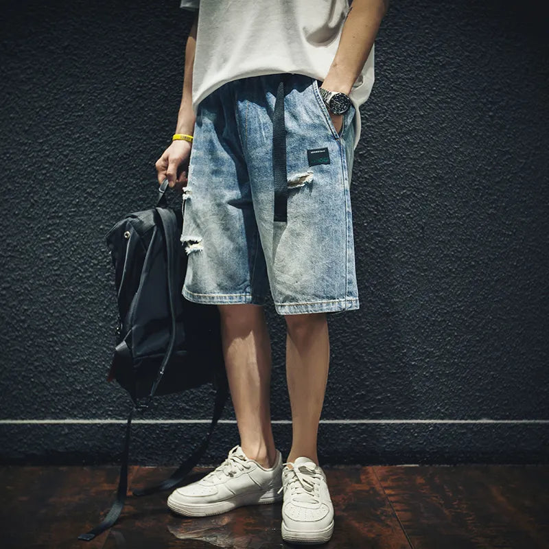 #GSDD-8225-ST# Trendy denim shorts