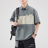 #LX-Z845# Japanese trendy short-sleeved shirt