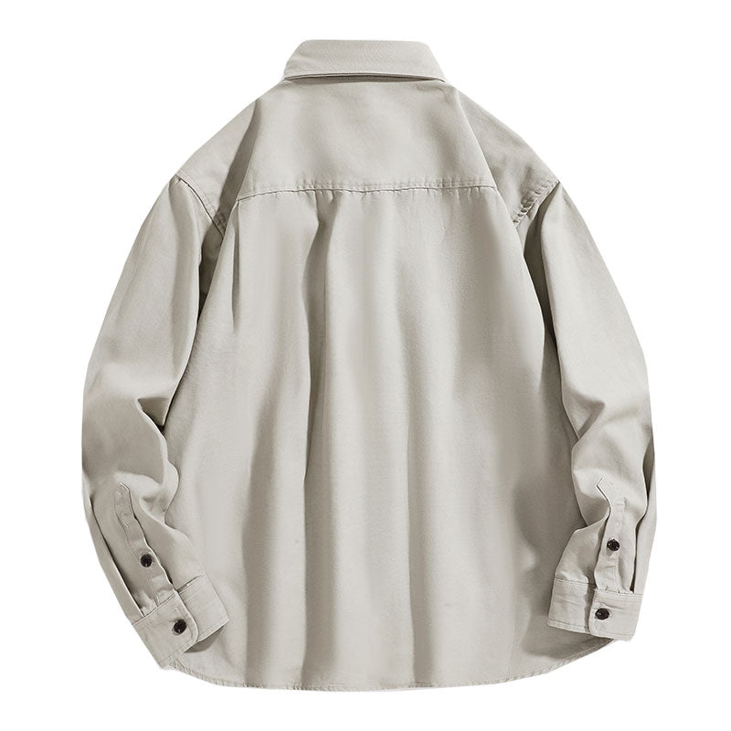 #TC-Z732# Japanese retro casual long-sleeved shirt