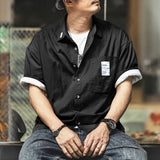 #Q1-6030-ST# Japanese workwear short-sleeved shirt