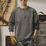 #XW-2315# American retro long-sleeved T-shirt base layer
