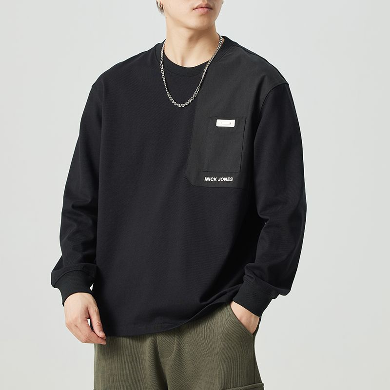 #MKQS-3091-17# Japanese casual long-sleeved T-shirt