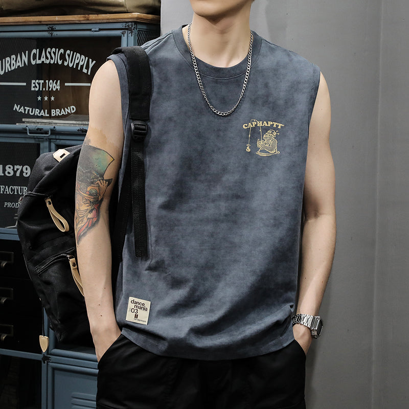 #SJ-MK-BX-3089# American casual vest