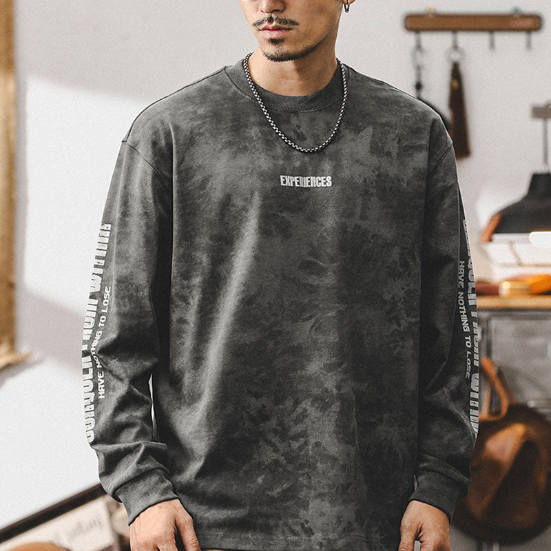 #MQ-XZQ2816# American retro printed casual sweatshirt
