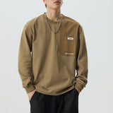 #MKQS-3091-17# Japanese casual long-sleeved T-shirt