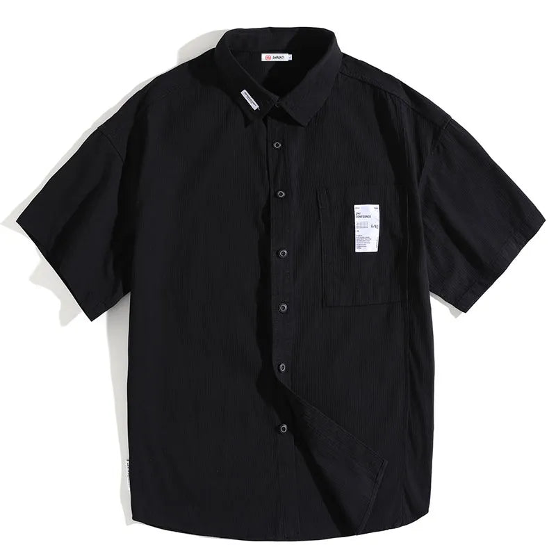 #Q1-6030-ST# Japanese workwear short-sleeved shirt