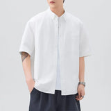 #A129-T228# Japanese workwear short-sleeved shirt