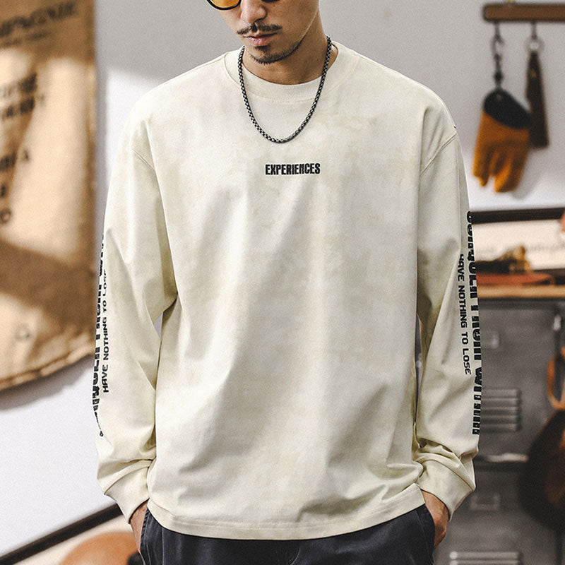 #MQ-XZQ2816# American retro printed casual sweatshirt