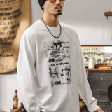 #HZ-YTX598# American retro t-shirt long sleeves