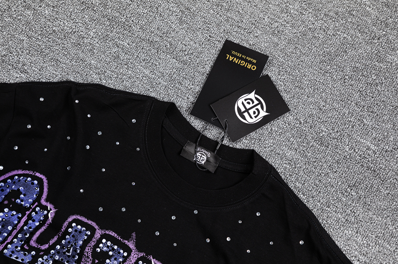 GLAZA GOD Purple UFO Double-Sided Graphic T-Shirt