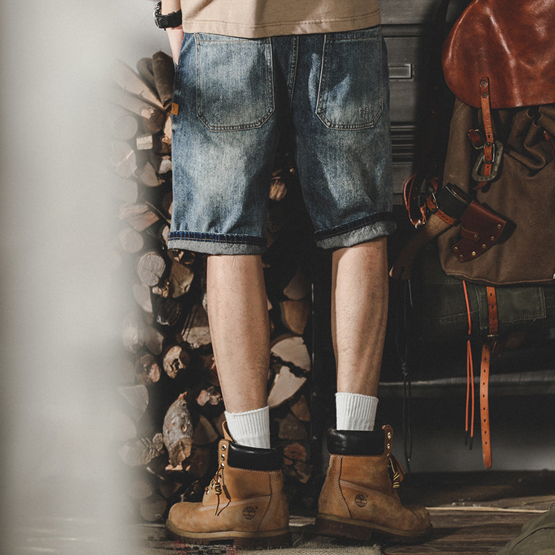 #TC-8626-2# American classic denim shorts
