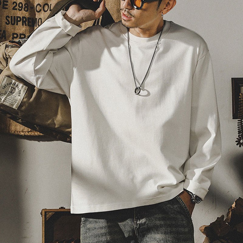 #HY-YTX344# American T-shirt long-sleeved bottoming shirt
