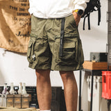#CZ-21006-ST# American retro workwear shorts