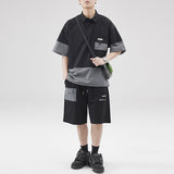 #LX-Z840# Japanese trendy short-sleeved shirt