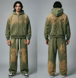 Vale Forever Olive Cross Vintage Tracksuit Set
