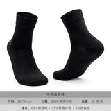襪子男夏季男士商務襪高克重緊賽棉襪吸汗透氣純黑色中筒襪