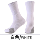 專業籃球襪防滑加厚緩震毛巾底中筒跑步襪透氣網眼男士運動襪