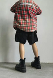 False Perception Angle Inside Green Plaid Flannel