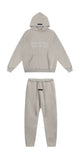 Fear of God Essentials Double Line Hoodie & Sweatpants Set Silver Grey