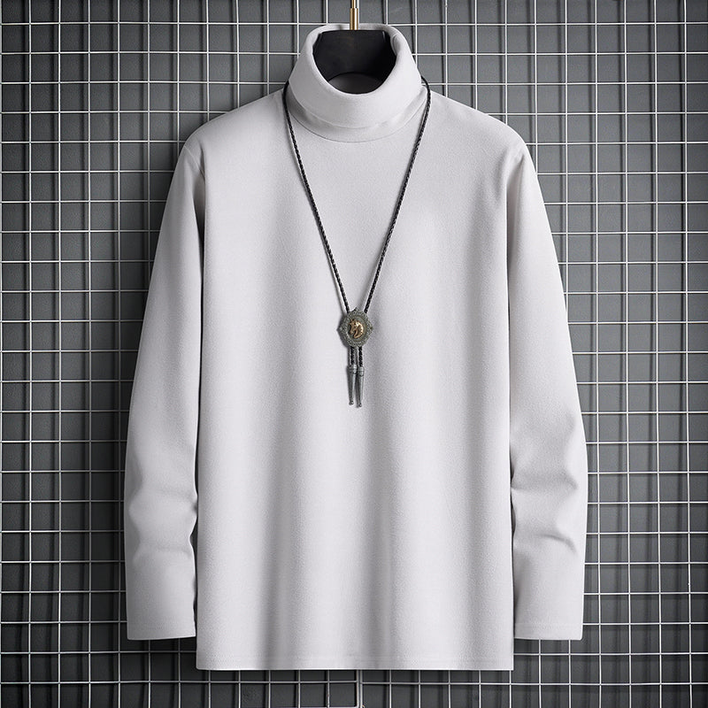 #JSB-DDS7776# Autumn and winter fleece long-sleeved bottoming shirt