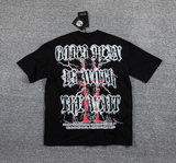 GLAZA GOD Thorns Rhinestone Lightning Graphic T-Shirt
