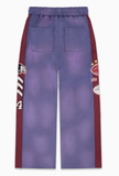 Vale Forever Purple Tie-Dye Varsity Sweatpants