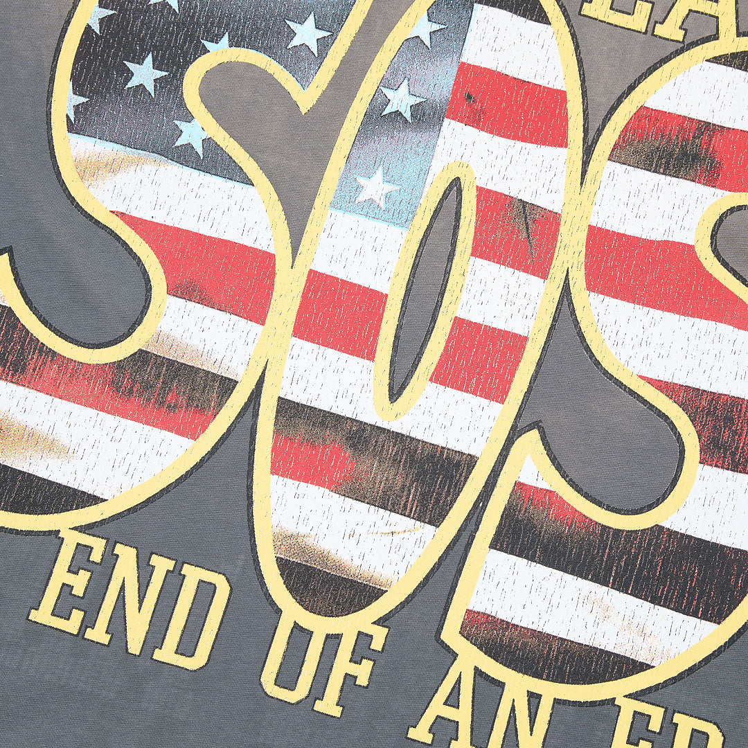 Rare Peace Never Mind The Dark Age 2.0 SOS The End of an Era Crop Tee - Cream