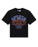 Sp5der Champions League Slub Tee Black/Blue
